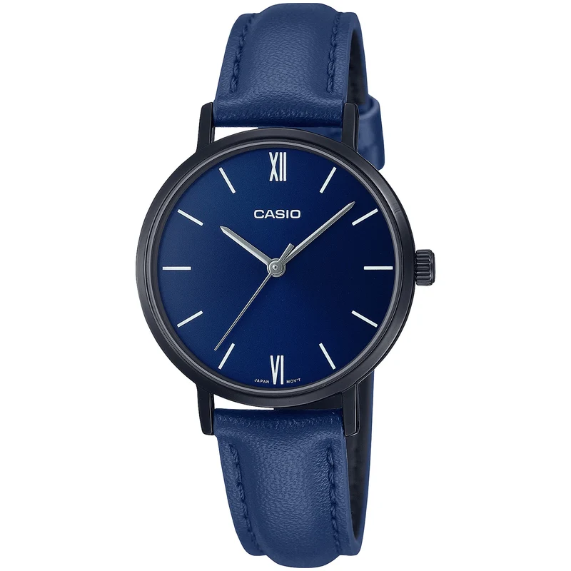 Montre Casio Femme LTP-VT02BL-2A Quartz Analogique Noir Bleu