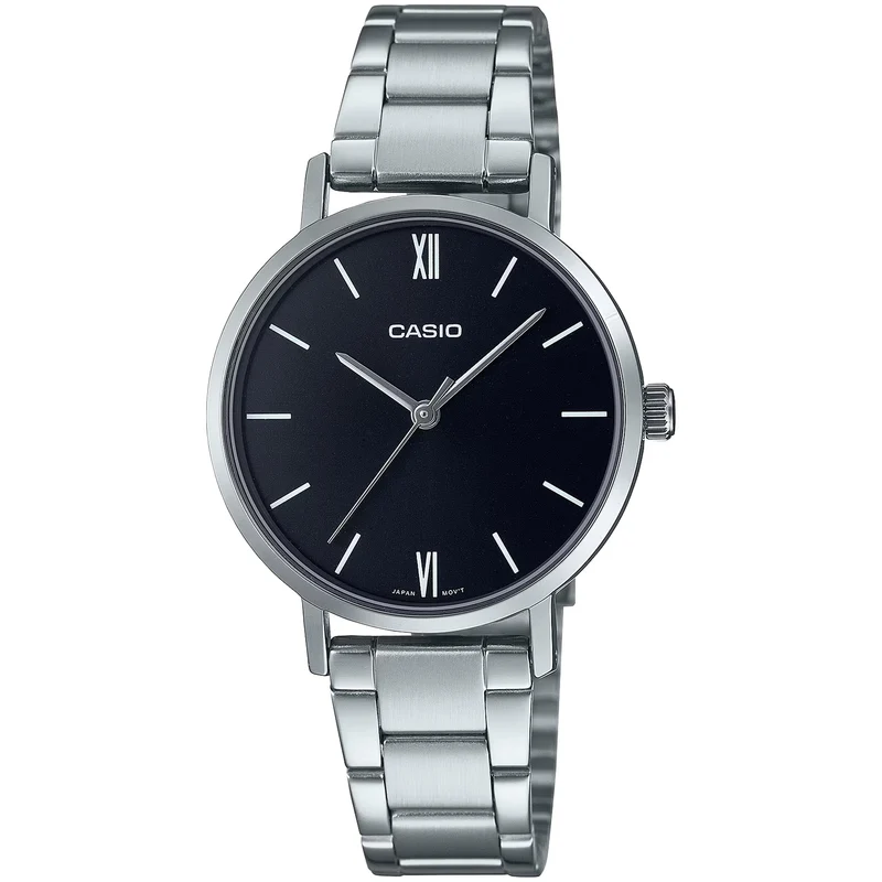 Montre Casio Femme LTP-VT02D-1A Quartz Analogique Argent Noir