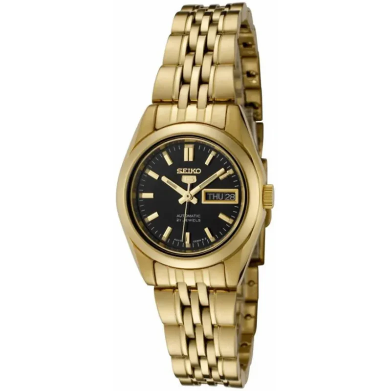 Montre Seiko 5 Femme Automatique SYMA40K1 Doré Noir