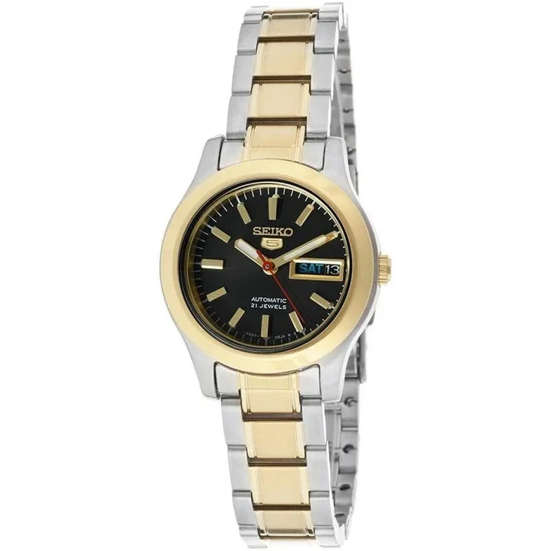 Montre Seiko 5 Femme Automatique SYMD94K1 Argenté Doré Noir