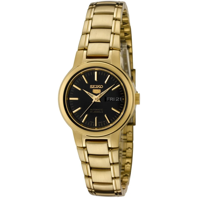 Montre Seiko 5 Femme Automatique SYME48K1 Doré Noir