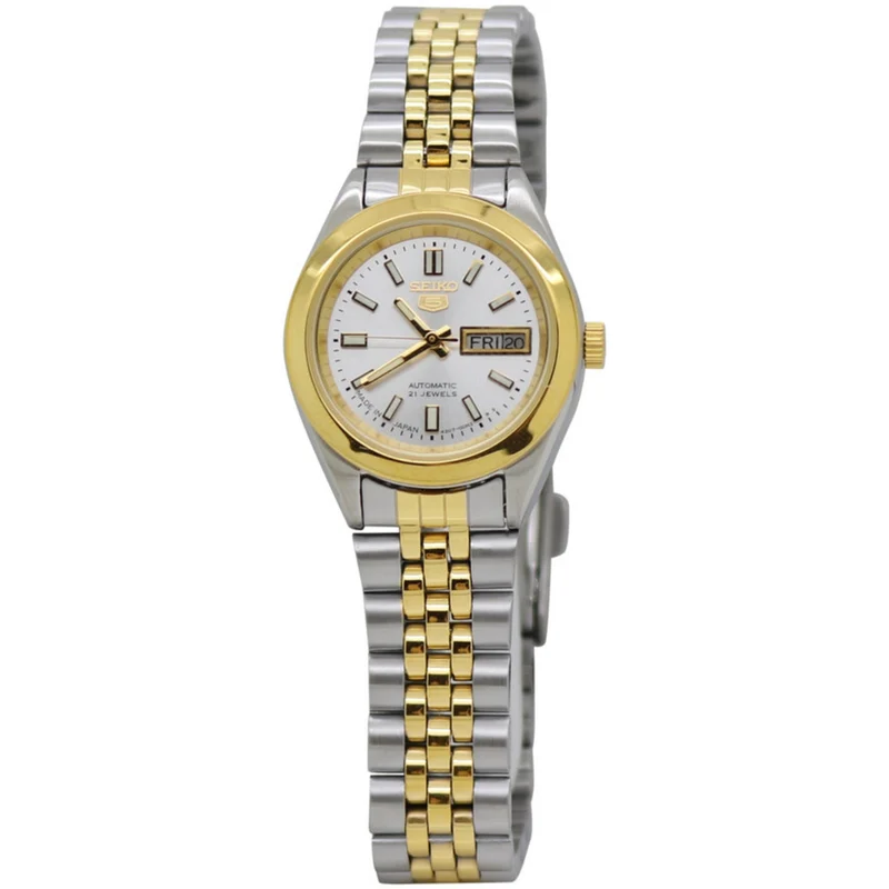 Montre Seiko 5 Femme Automatique SYMF74J1 Argenté Doré
