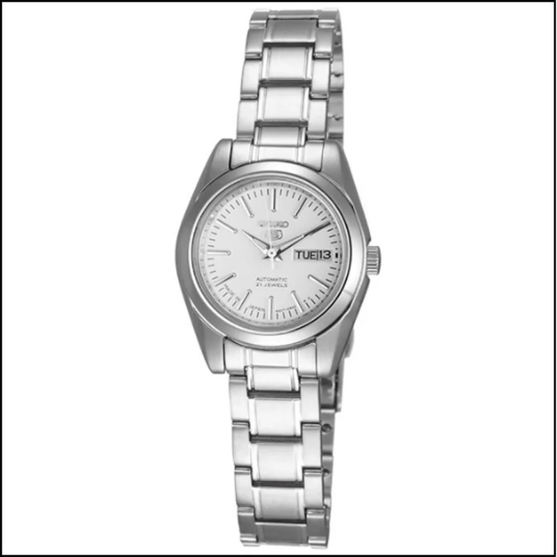 Montre Seiko 5 Femme Automatique SYMK13J1 Argenté Blanc