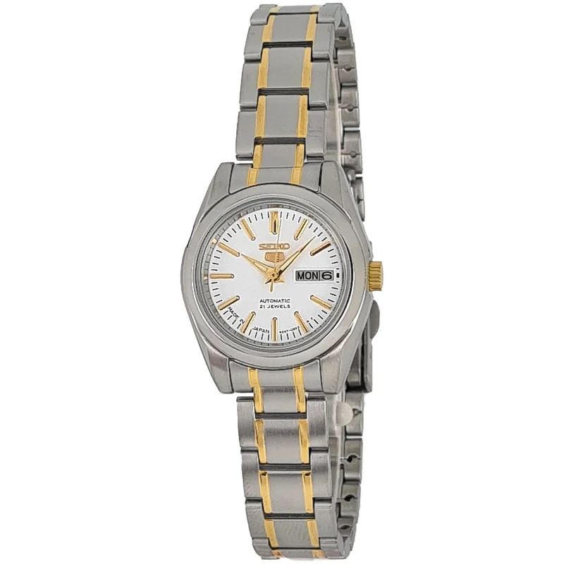 Montre Seiko 5 Femme Automatique SYMK19J1 Argenté Blanc
