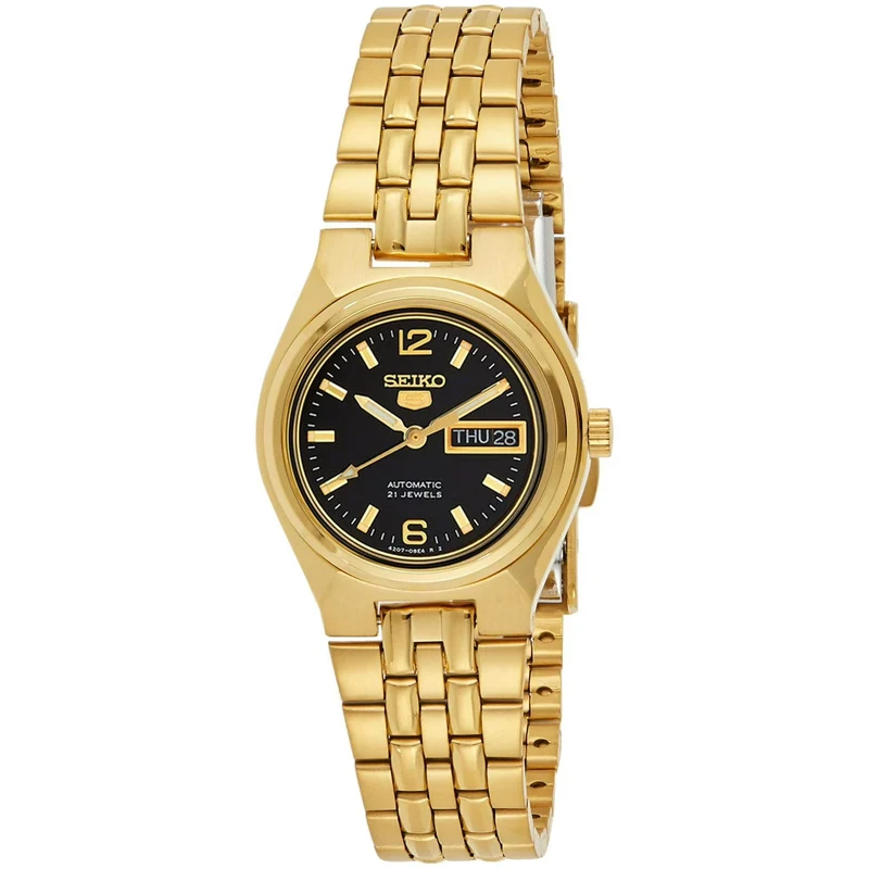 Montre Seiko 5 Femme Automatique SYMK38K1 Doré Noir