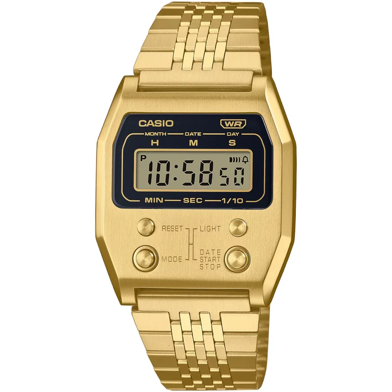 Montre Casio Mixte Vintage A1100G-5 Quartz Digitale Doré