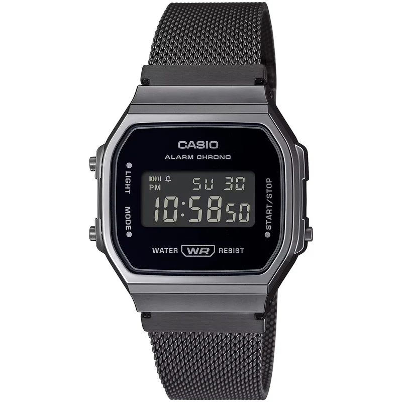 Montre Casio Mixte Vintage A168WEMB-1B Quartz Digitale Noir