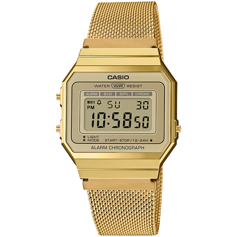 Montre Casio Mixte Vintage A700WMG-9A Quartz Digitale Doré