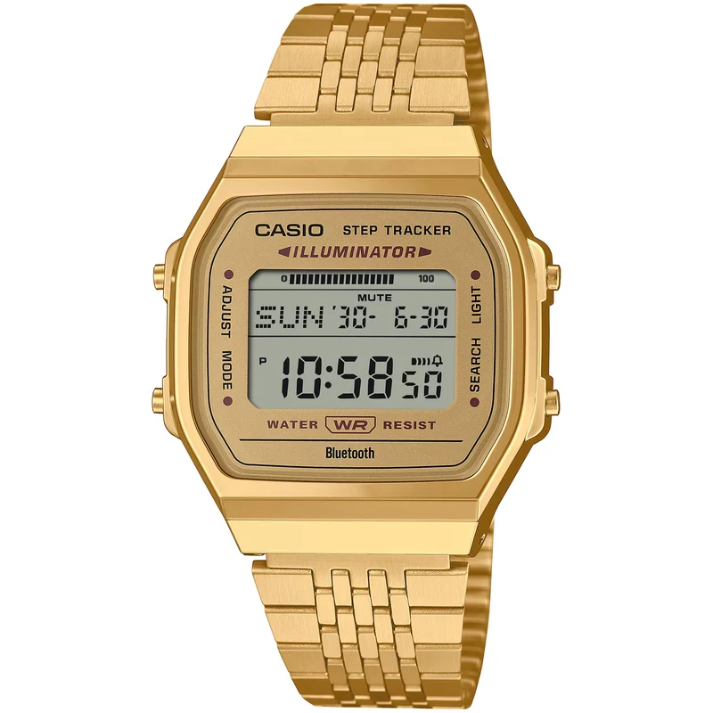 Montre Casio Mixte Vintage ABL-100WEG-9A Quartz Digitale Doré