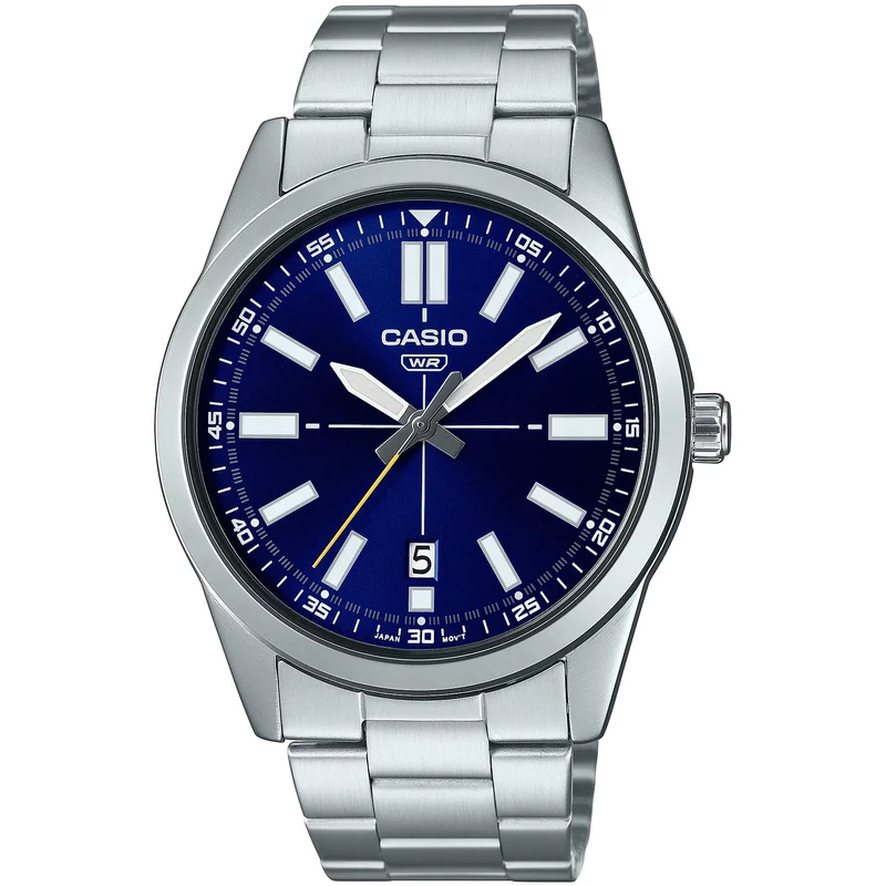 Montre Casio Homme MTP-VD02D-2E Quartz Analogique Argent Bleu
