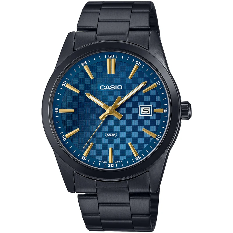Montre Casio Homme MTP-VD03B-2A Quartz Analogique Noir Bleu