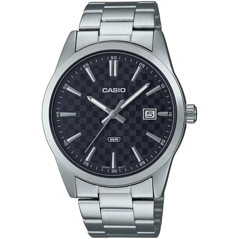 Montre Casio Homme MTP-VD03D-1A Quartz Analogique Argent Noir