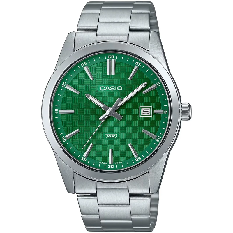 Montre Casio Homme MTP-VD03D-3A1 Quartz Analogique Argent Vert