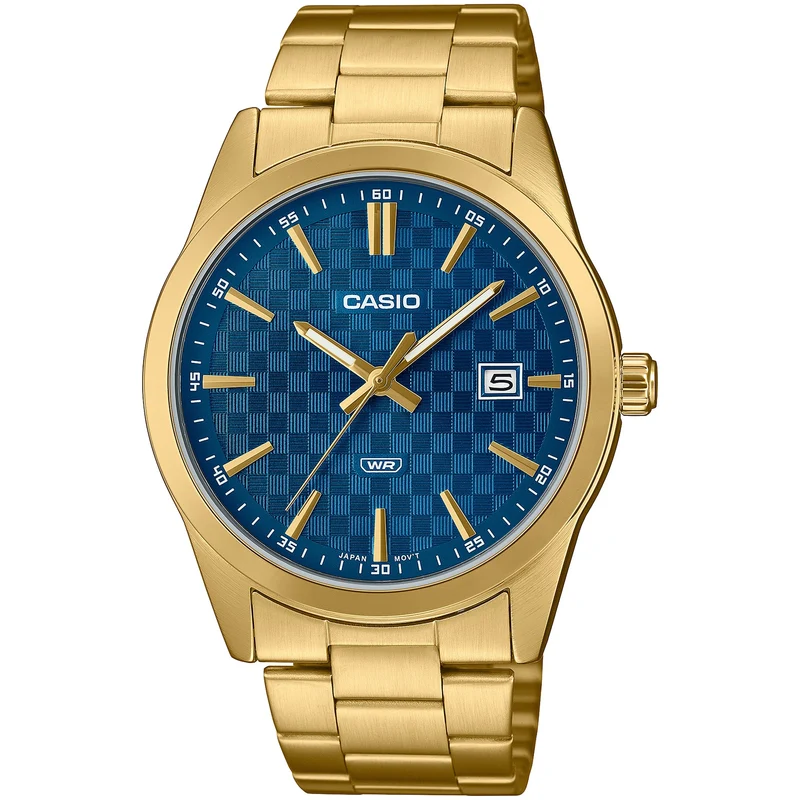 Montre Casio Homme MTP-VD03G-2A Quartz Analogique Doré Bleu