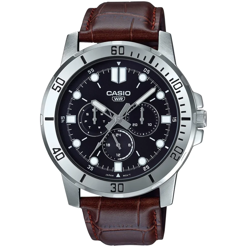 Montre Casio Homme MTP-VD300L-1E Quartz Analogique Argent Noir