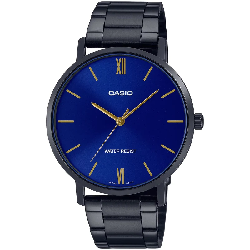 Montre Casio Homme MTP-VT01B-2B Quartz Analogique Noir Bleu