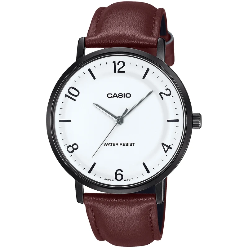 Montre Casio Homme MTP-VT03BL-7B Quartz Analogique Noir Blanc