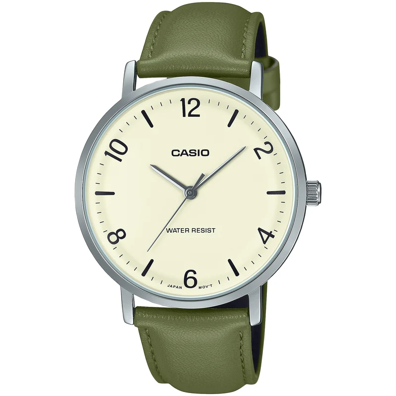 Montre Casio Homme MTP-VT03L-7B Quartz Analogique Argent Blanc