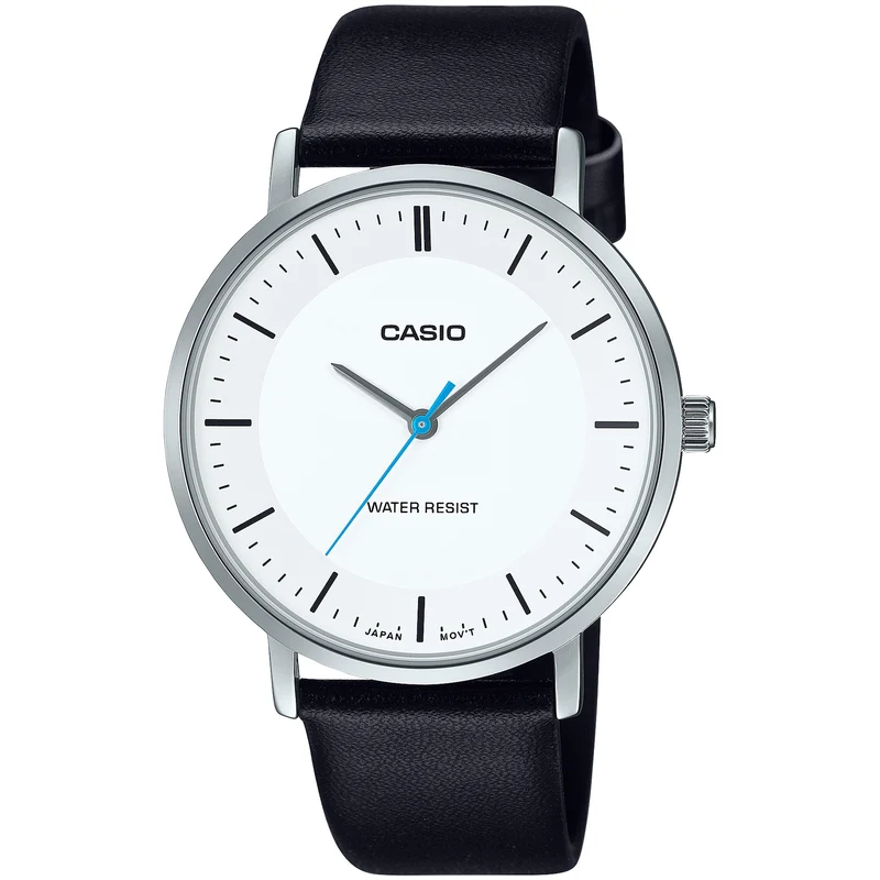 Montre Casio Homme MTP-VT04L-7E Quartz Analogique Argent Blanc