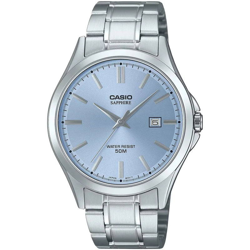 Montre Casio Homme MTS-115D-2A2 Quartz Analogique Argent Bleu