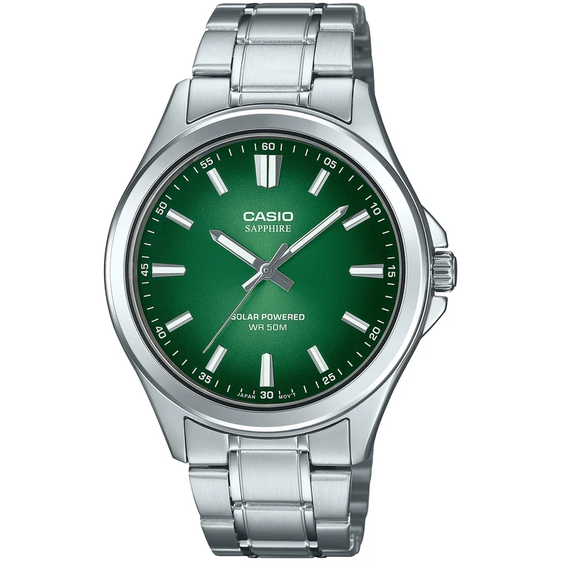 Montre Casio Homme MTS-RS100D-3A Quartz Analogique Argent Vert