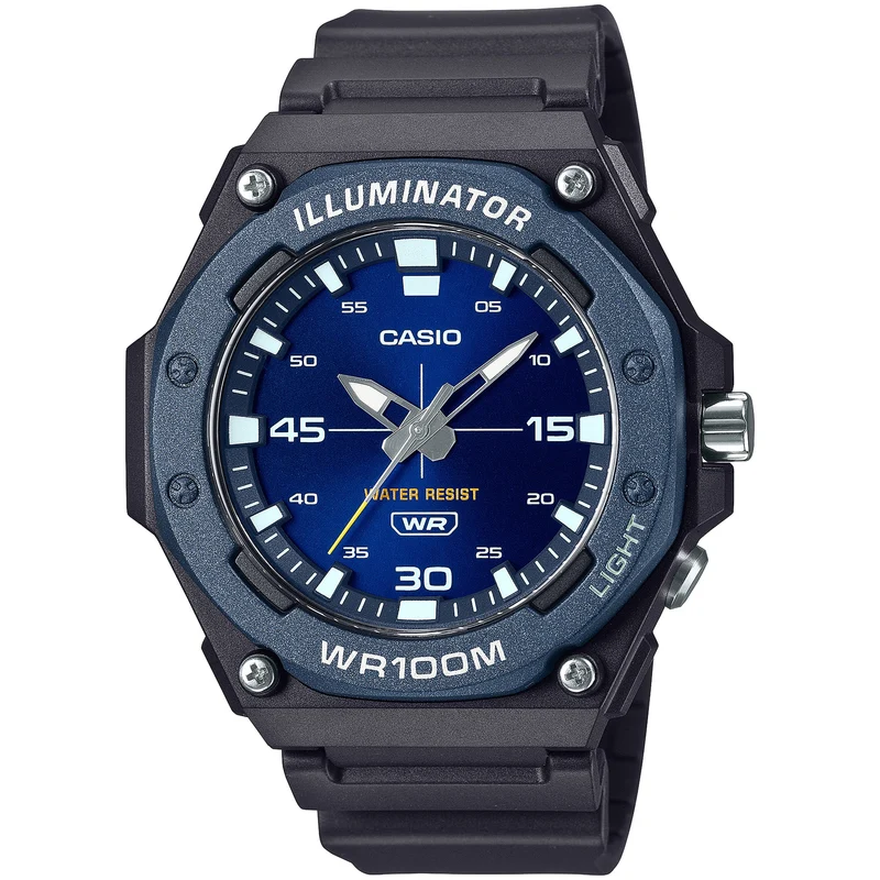 Montre Casio Homme MW-620H-2A Quartz Analogique Noir Bleu