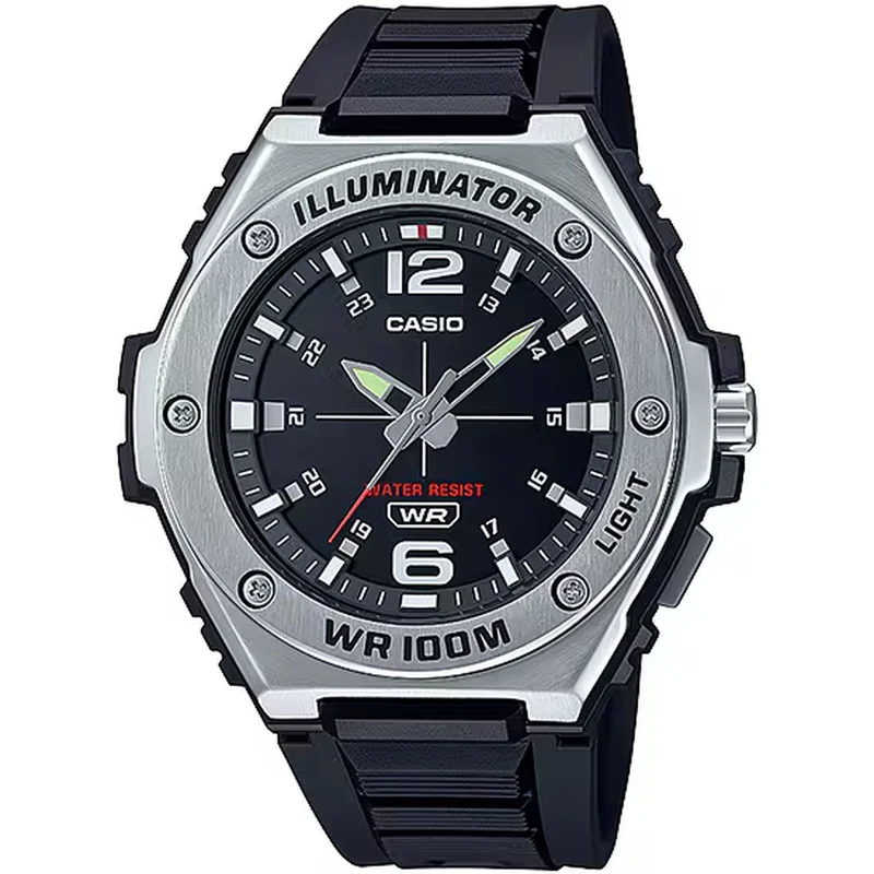 Montre Casio Homme MWA-100H-1A Quartz Analogique Argent Noir