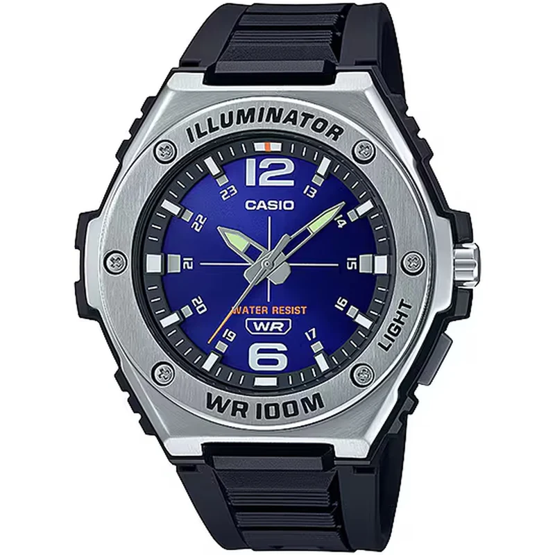 Montre Casio Homme MWA-100H-2A Quartz Analogique Argent Bleu