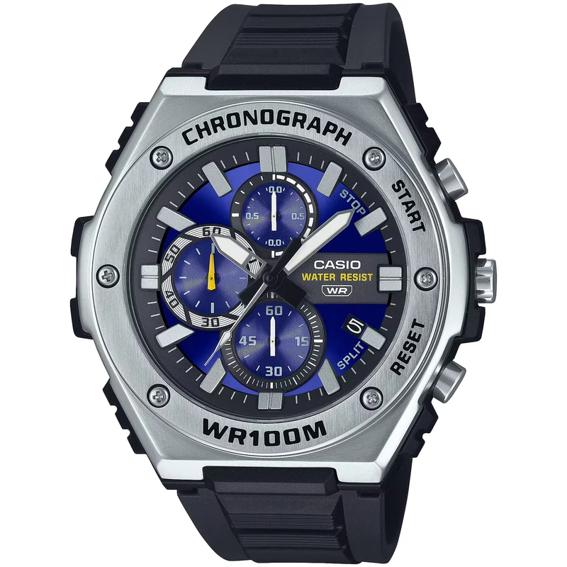 Montre Casio Homme MWA-300H-2A Quartz Analogique Argent Bleu