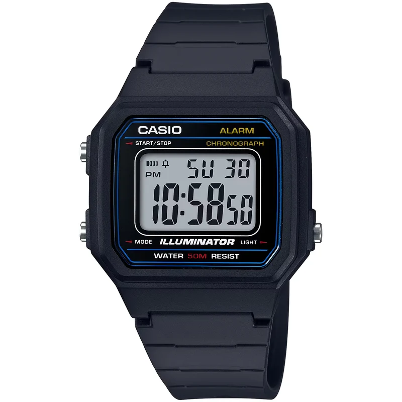 Montre Casio Homme W-217H-1A Quartz Digitale Noir