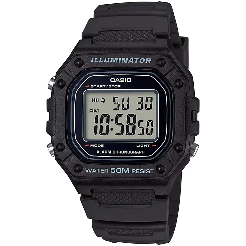 Montre Casio Homme W-218H-1A Quartz Digitale Noir