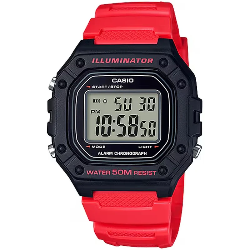 Montre Casio Homme W-218H-4B Quartz Digitale Noir