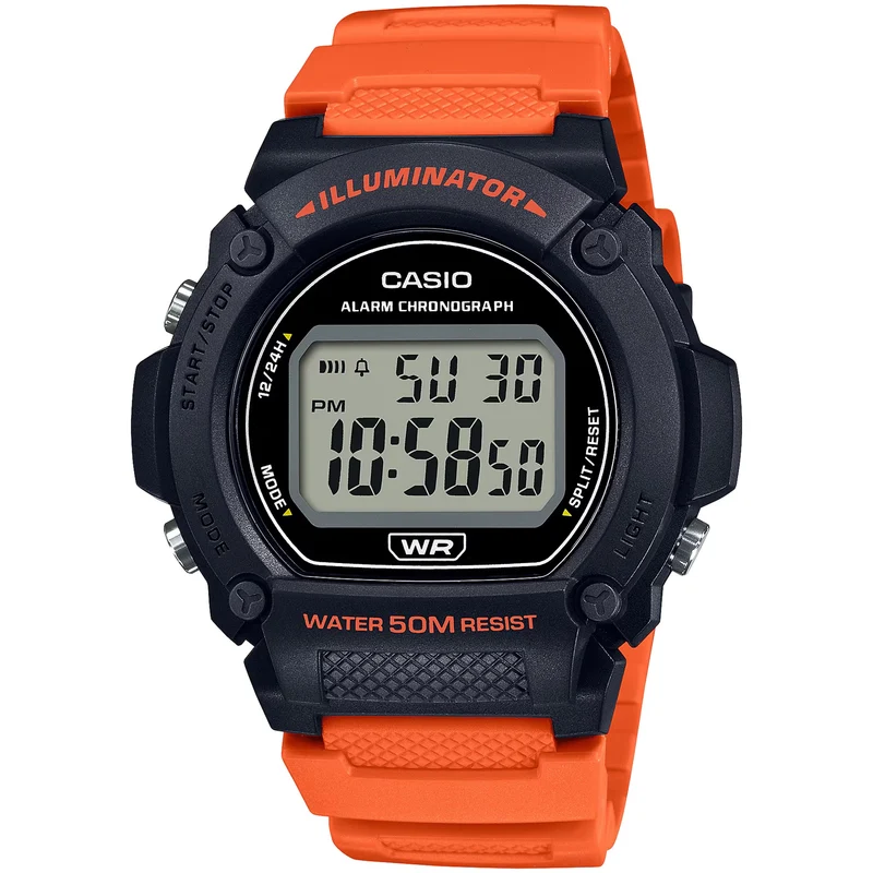 Montre Casio Homme W-219H-4A Quartz Digitale Noir