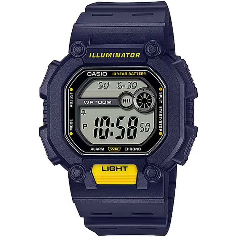 Montre Casio Homme W-737H-2A Quartz Digitale Violet Noir