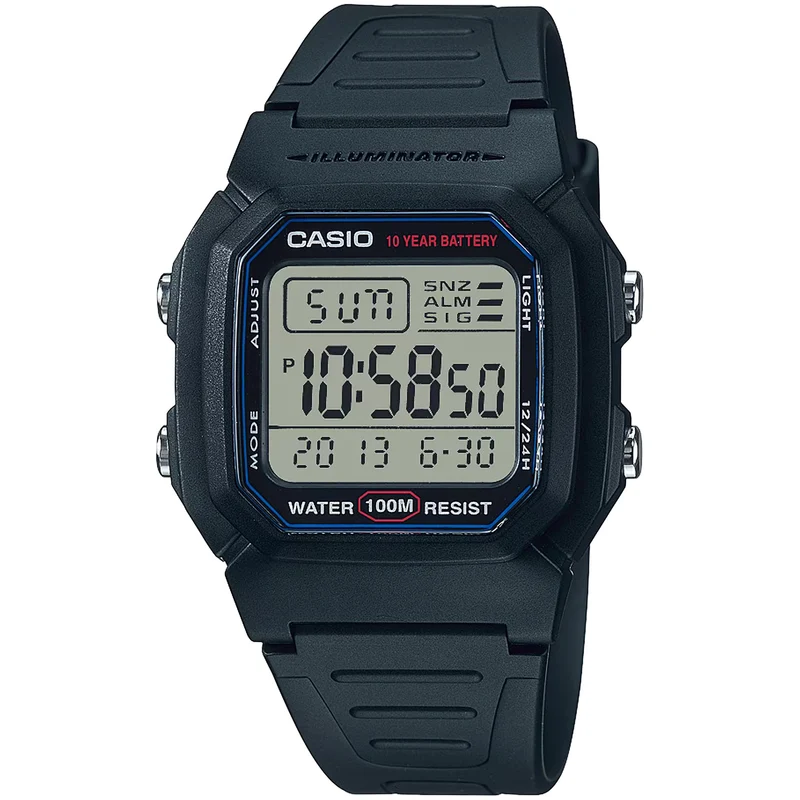 Montre Casio Homme W-800H-1A Quartz Digitale Noir
