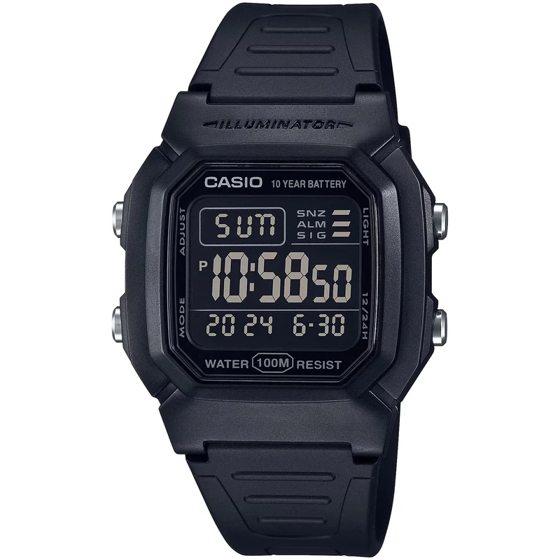 Montre Casio Homme W-800H-1B Quartz Digitale Noir