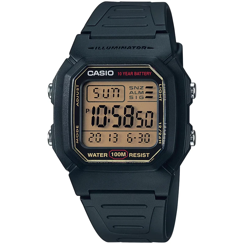 Montre Casio Homme W-800HG-9A Quartz Digitale Bleu Noir