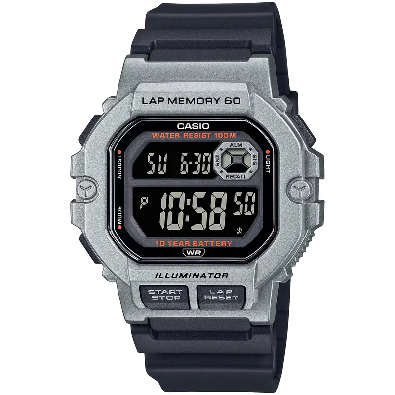 Montre Casio Homme WS-1400H-1B Quartz Digitale Gris Noir