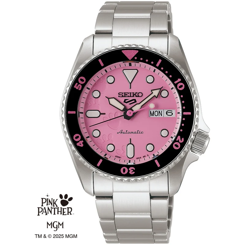 Montre Seiko 5 Sports Homme SRPM07K1 Automatique Édition Limitée Panthère Rose