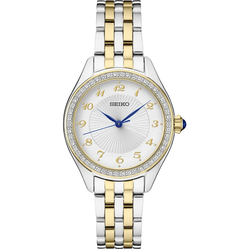 Montre Seiko Crystals Femme SUR392 Argenté Doré