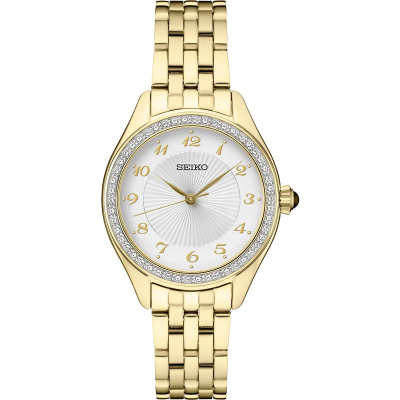 Montre Seiko Crystals Femme SUR394 Doré