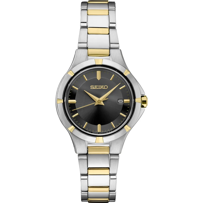 Montre Seiko Essentials Femme SUR414 Argenté Doré Noir