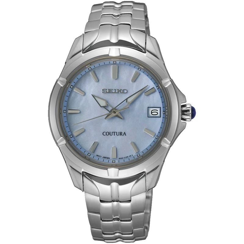 Montre Seiko Coutura Femme SUR583 Nacré Bleu