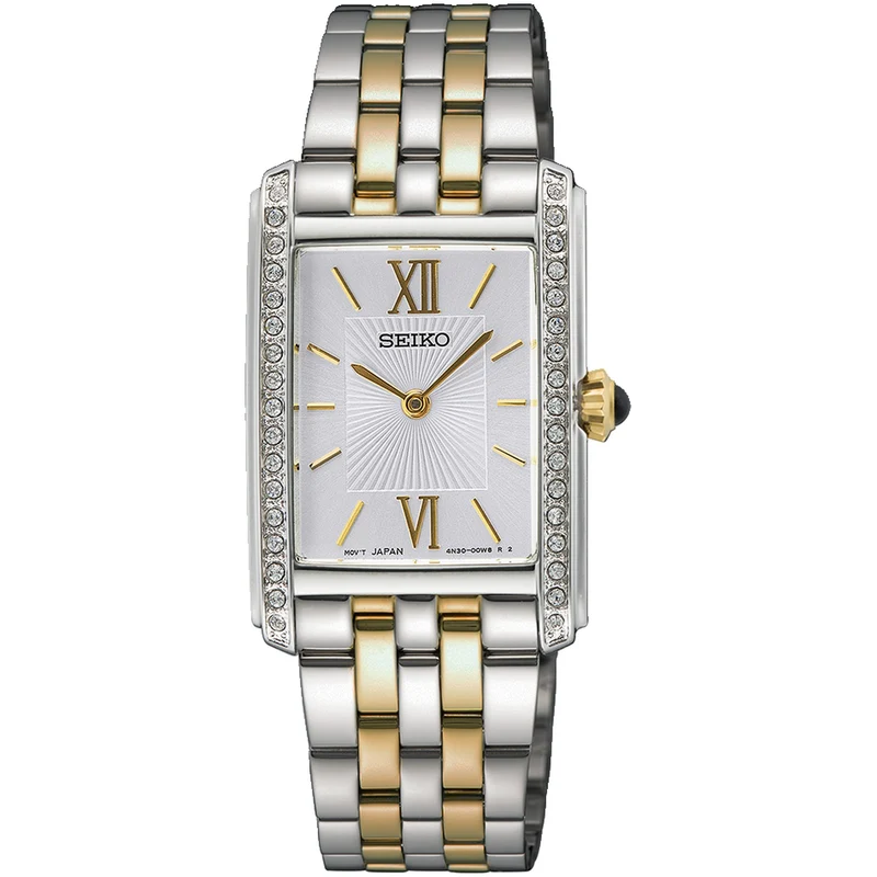 Montre Seiko Essentials Femme Roman Dial SWR093P1 Argenté Doré