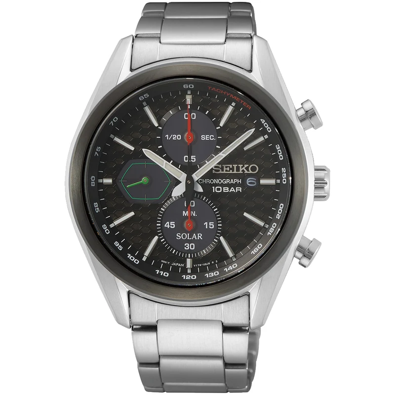 Montre Seiko Chronographe Homme Quartz SSC803P1 Noir