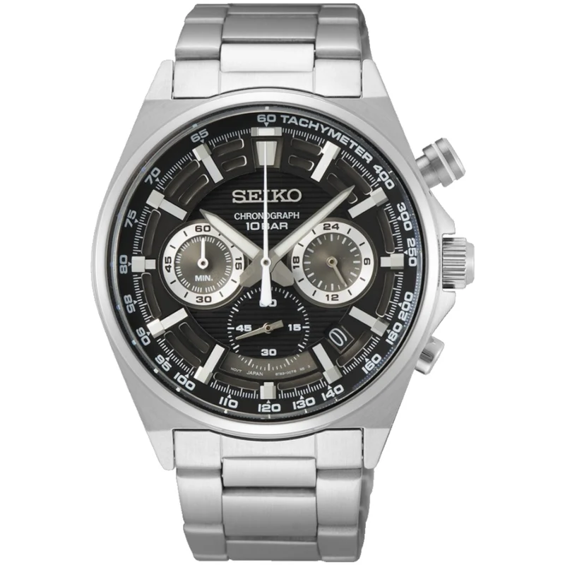 Montre Seiko Chronographe Racing Sports Homme Quartz SSB397P1 Noir