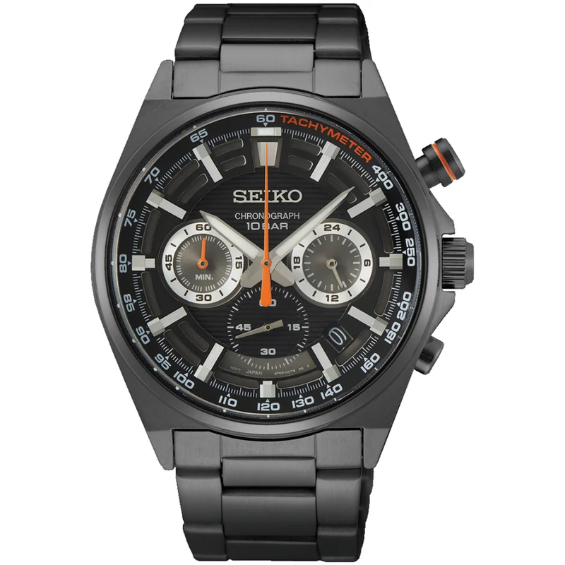 Montre Seiko Chronographe Racing Sports Homme Quartz SSB399P1 Noir
