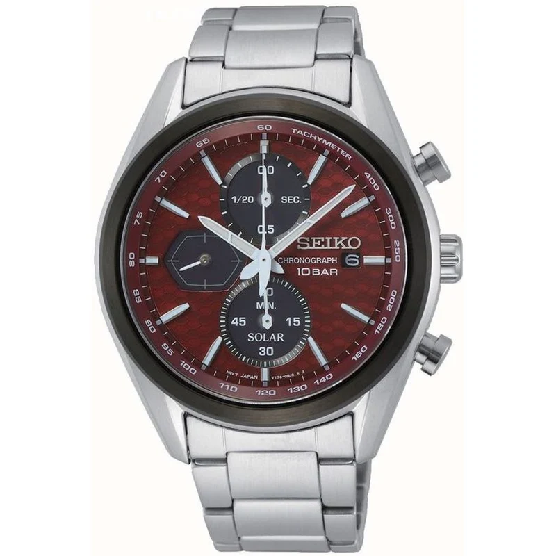 Montre Seiko Chronographe Homme Quartz SSC771P1 Rouge