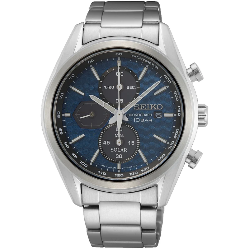 Montre Seiko Chronographe Homme Quartz SSC801P1 Bleu