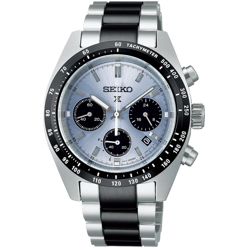 Montre Seiko Prospex Solar Homme SSC909P1 Speedtimer Chronograph Bleu Noir